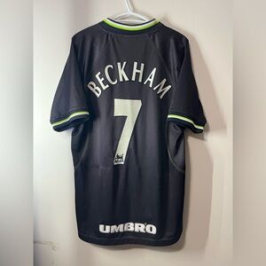 Vintage Manchester United 1998/99 Third Football Soccer Jersey David Beckham